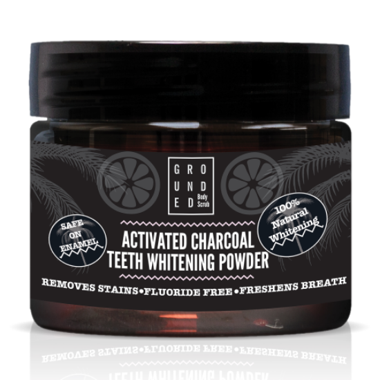 Image sur GROUNDED BODY SCRUB - Poudre de charbon blanchissante pour les dents 50 g