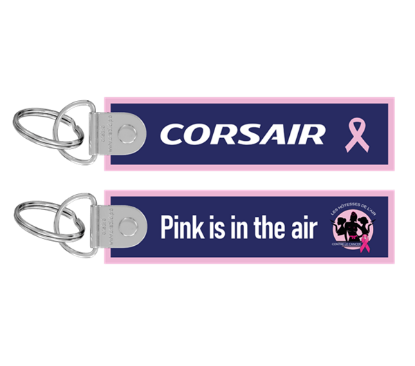 Image de CORSAIR - Porte Clé Flamme Octobre Rose 2025
